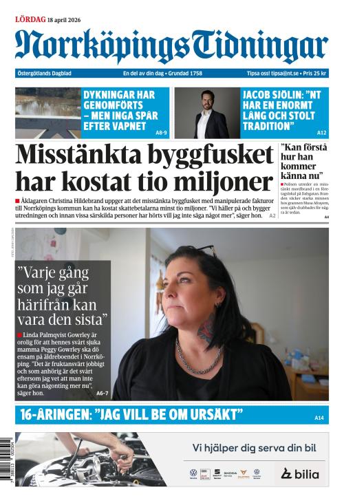 Norrköpings Tidningar 18.4.2026