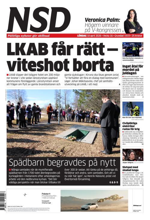 Norrländska Socialdemokraten 18.4.2026