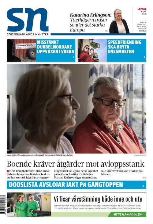 Södermanlands Nyheter 18.4.2026