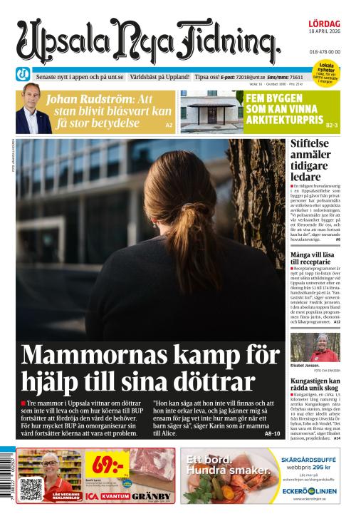 Upsala Nya Tidning 18.4.2026
