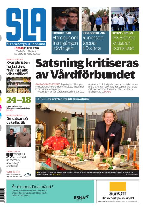 Skaraborgs Allehanda 18.4.2026