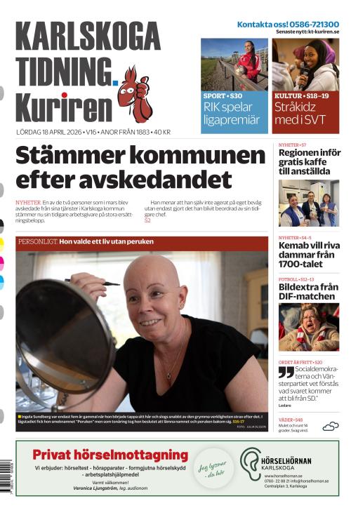 Karlskoga Tidning-Kuriren 18.4.2026