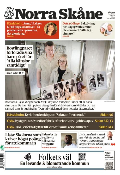 Norra Skåne 18.4.2026