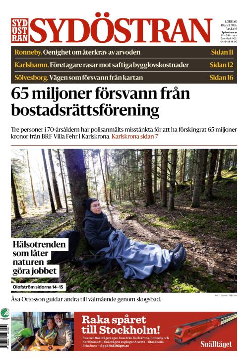 Sydöstran 18.4.2026