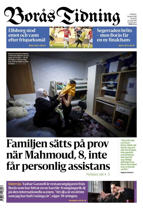 Borås Tidning 18.4.2026