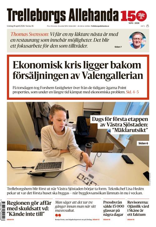 Trelleborgs Allehanda 18.4.2026