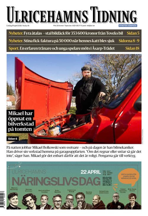 Ulricehamns Tidning 18.4.2026
