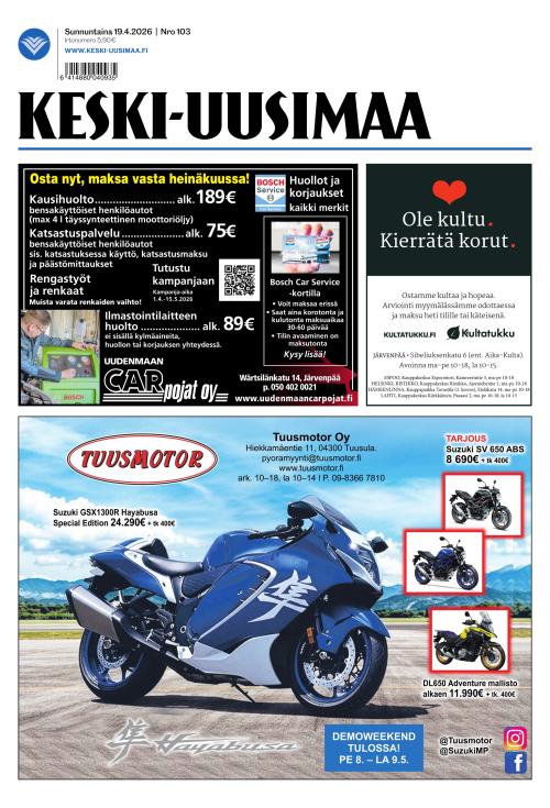 Keski-Uusimaa 19.4.2026