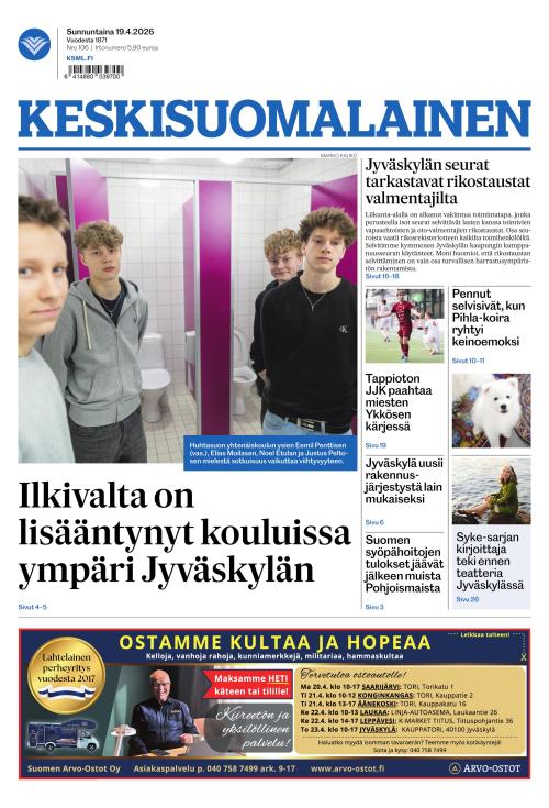 Keskisuomalainen 19.4.2026