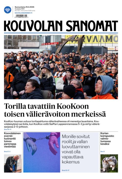 Kouvolan Sanomat 19.4.2026