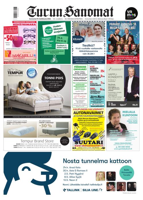Turun Sanomat 19.4.2026