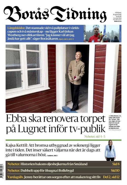 Borås Tidning 19.4.2026