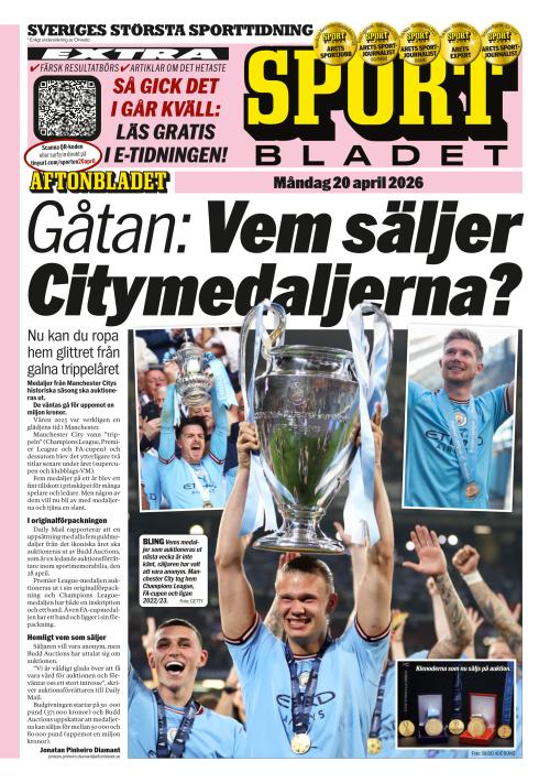 Aftonbladet Sportbladet 20.4.2026