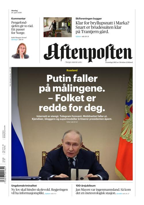 Aftenposten 20.4.2026