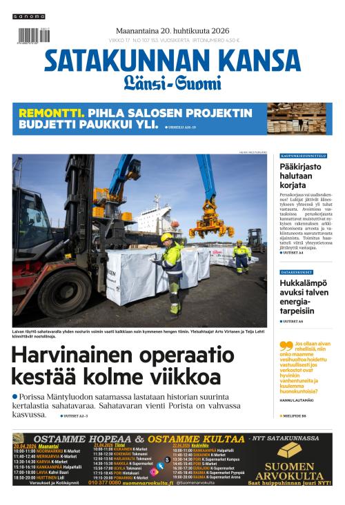 Satakunnan Kansa Länsi-Suomi 20.4.2026