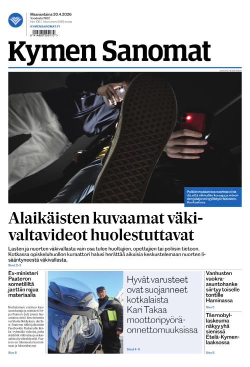 Kymen Sanomat 20.4.2026