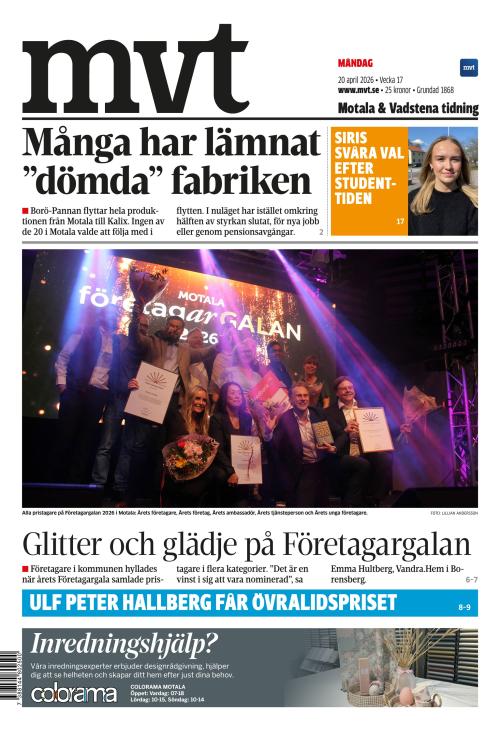Motala Vadstena Tidning 20.4.2026