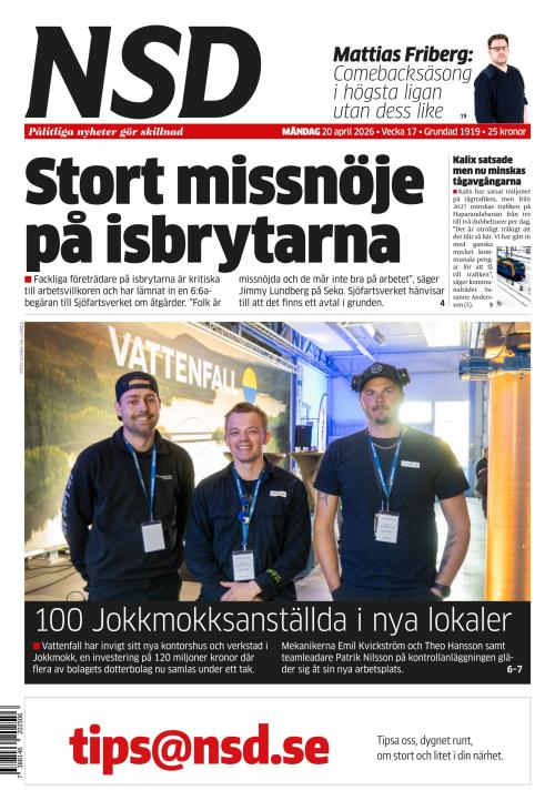Norrländska Socialdemokraten 20.4.2026