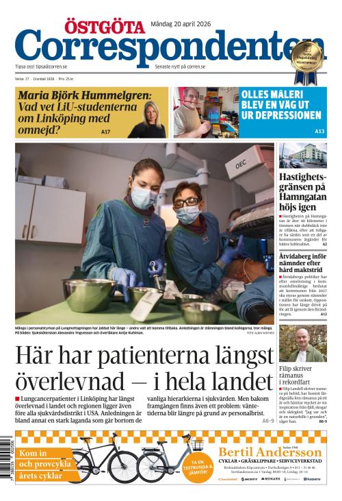 Östgöta Correspondenten 20.4.2026