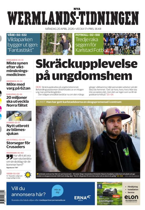 Nya Wermlands-Tidningen 20.4.2026