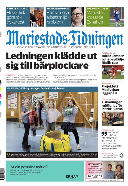 Mariestads-Tidningen 20.4.2026