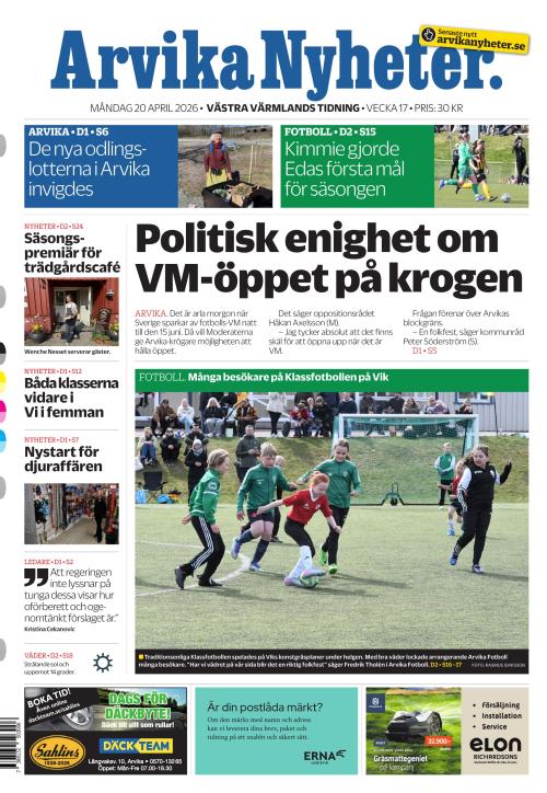 Arvika Nyheter 20.4.2026