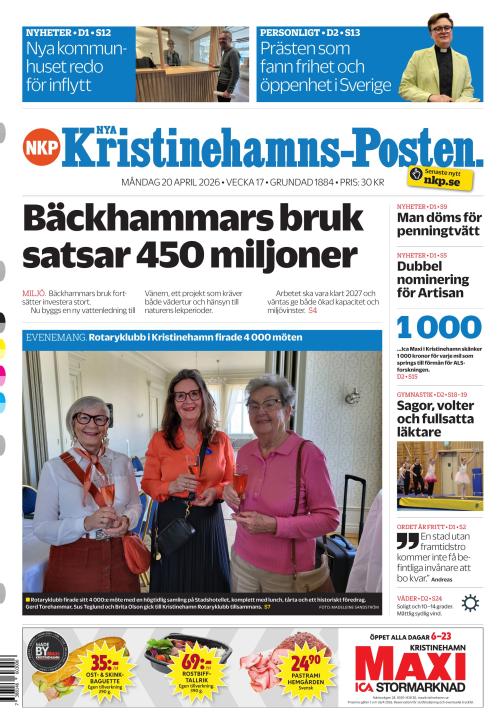 Nya Kristinehamns-Posten 20.4.2026