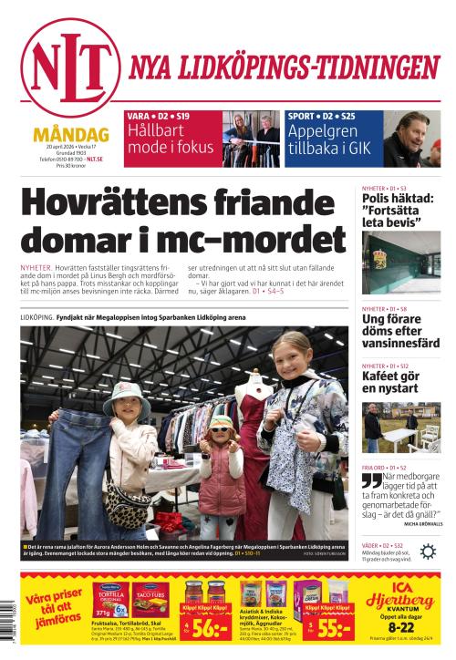 Nya Lidköpings-Tidningen 20.4.2026