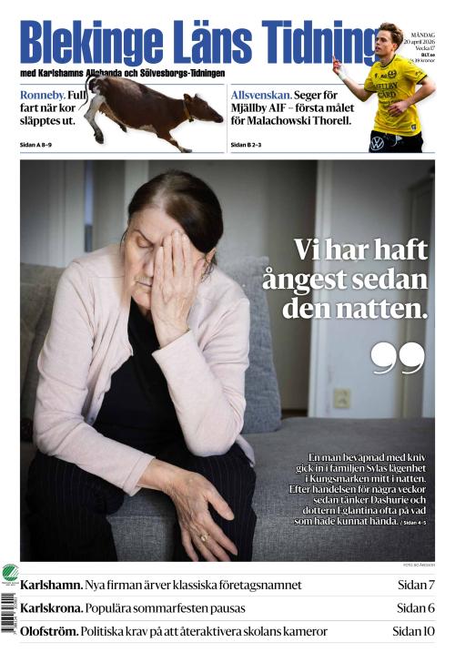 Blekinge Läns Tidning 20.4.2026