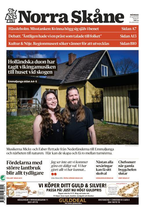 Norra Skåne 20.4.2026