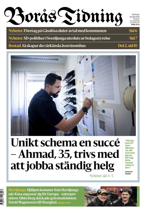 Borås Tidning 20.4.2026