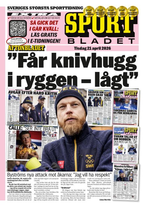 Aftonbladet Sportbladet 21.4.2026