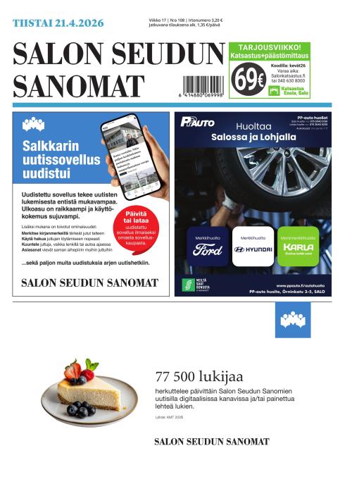 Salon Seudun Sanomat 21.4.2026