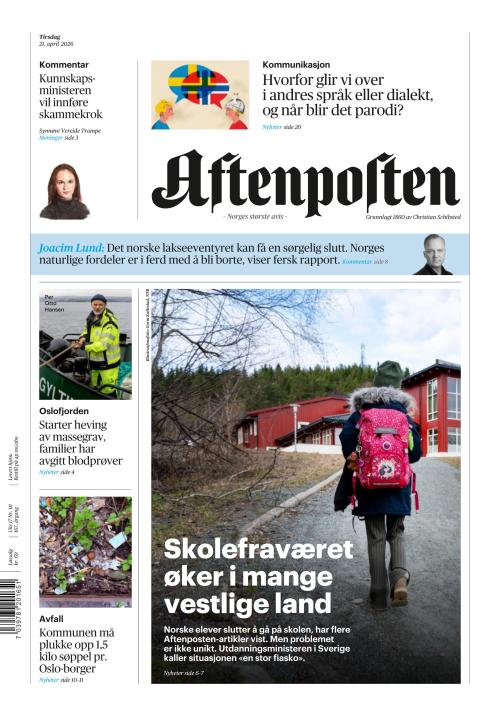 Aftenposten 21.4.2026
