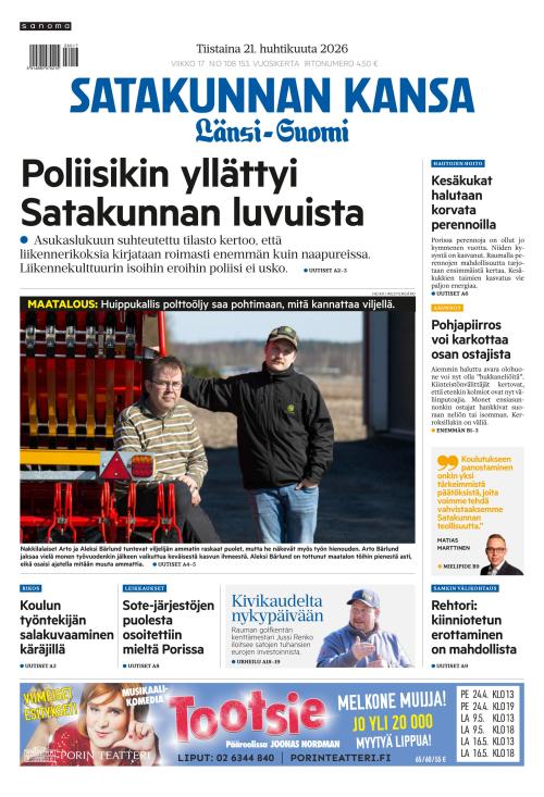 Satakunnan Kansa Länsi-Suomi 21.4.2026