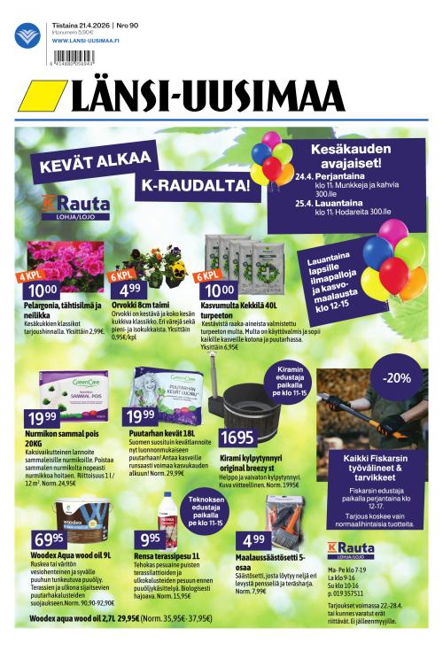 Länsi-Uusimaa 21.4.2026