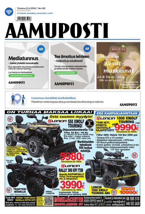 Aamuposti 21.4.2026
