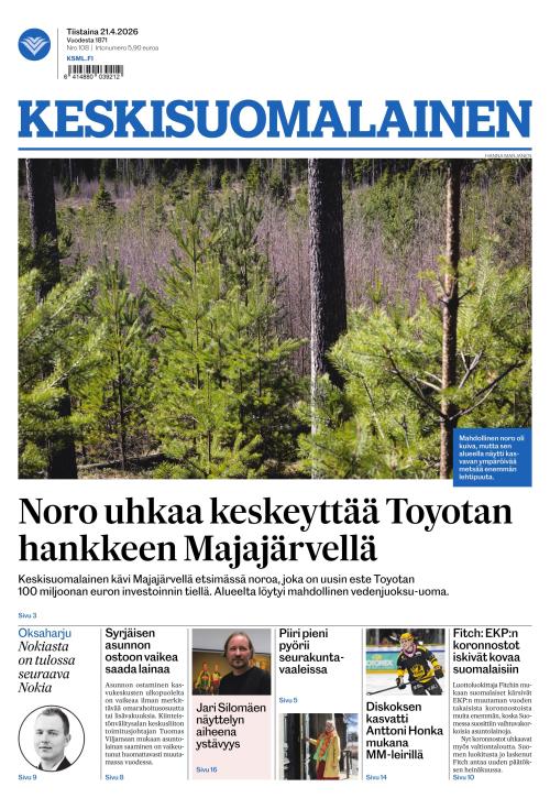 Keskisuomalainen 21.4.2026