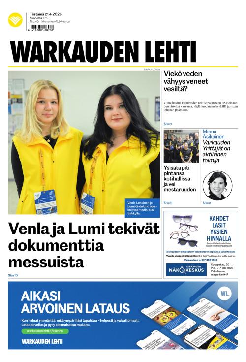 Warkauden Lehti 21.4.2026