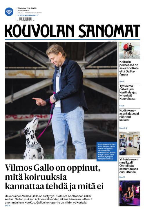 Kouvolan Sanomat 21.4.2026