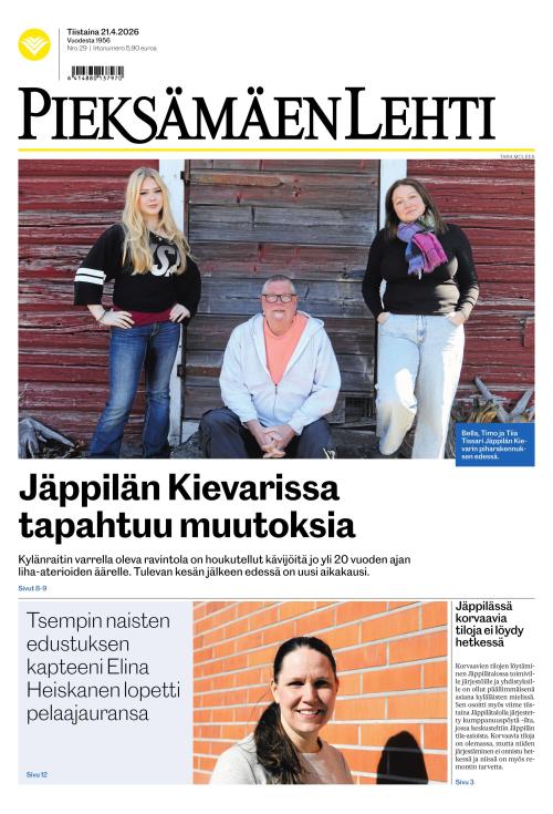Pieksämäen lehti 21.4.2026