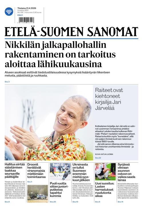 Etelä-Suomen Sanomat 21.4.2026