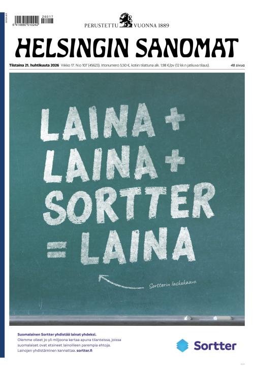 Helsingin Sanomat 21.4.2026