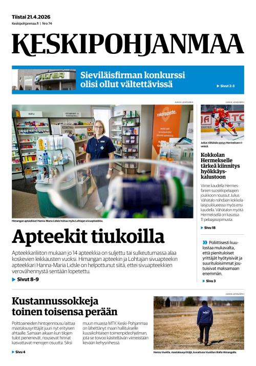 Keskipohjanmaa 21.4.2026