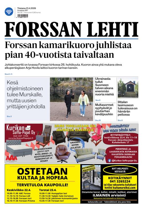 Forssan Lehti 21.4.2026