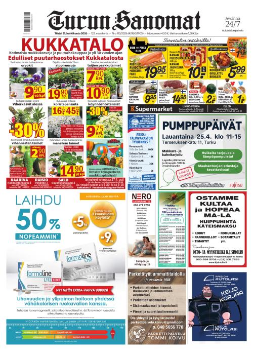 Turun Sanomat 21.4.2026