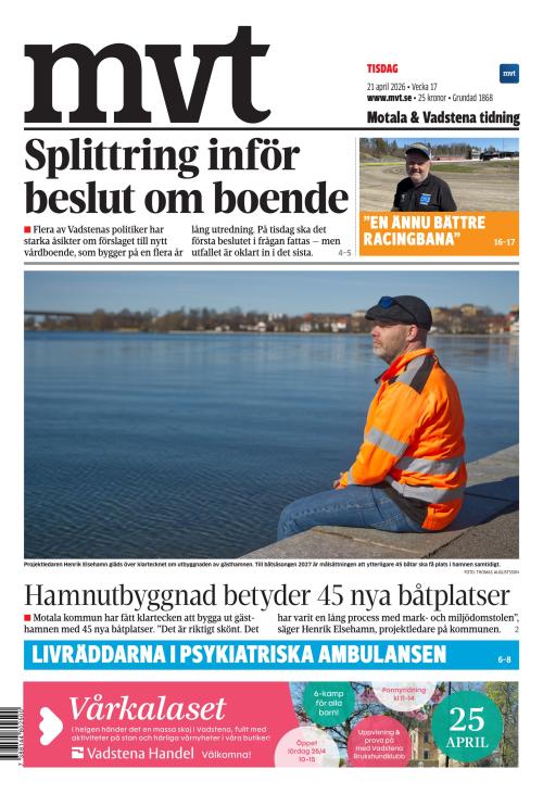 Motala Vadstena Tidning 21.4.2026
