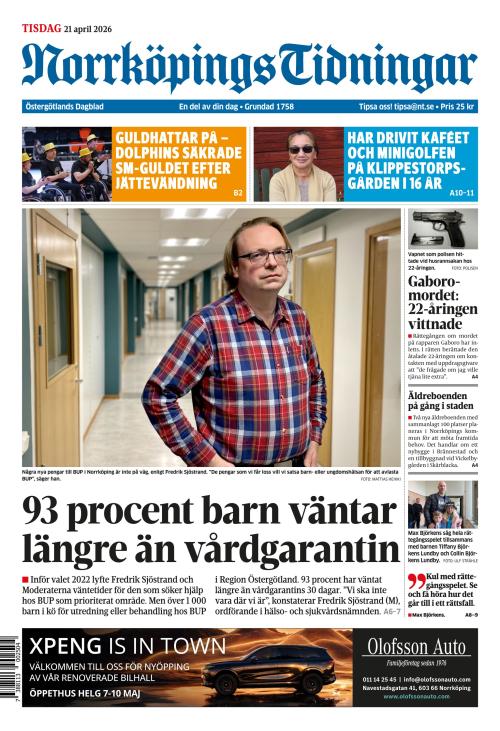 Norrköpings Tidningar 21.4.2026