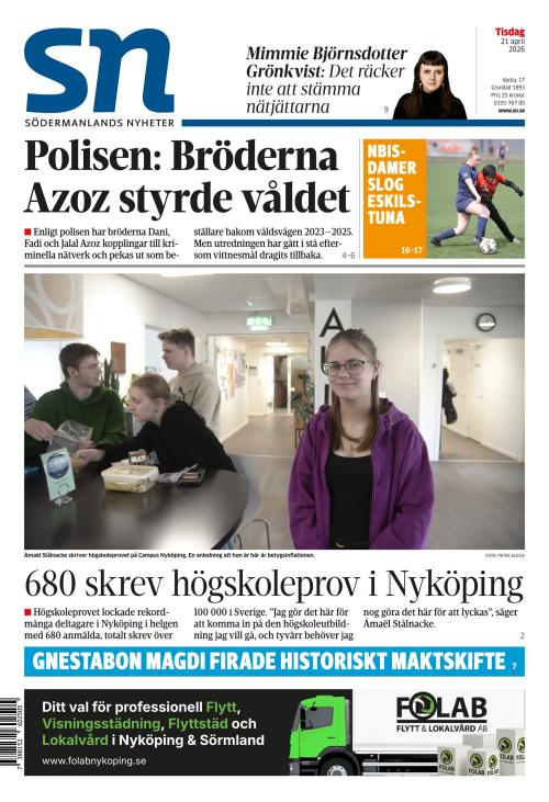Södermanlands Nyheter 21.4.2026