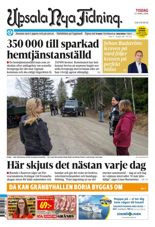 Upsala Nya Tidning 21.4.2026